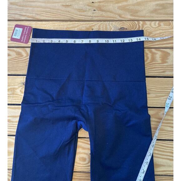 NWT Anti. Everyday Solutions Seamless Leggings Size Large Women’s Navy - Picture 7 of 9